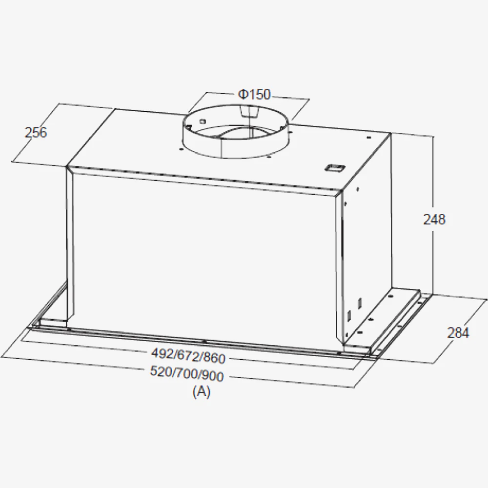90cm Undermount Rangehood UDMCA90 - Image 2